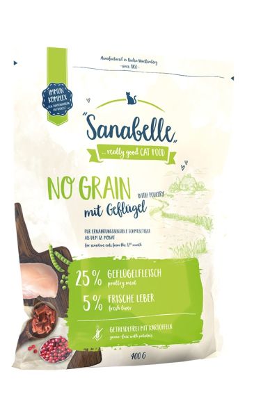 SANABELLE No grain bezzbożowa karma z drobiem 400 g