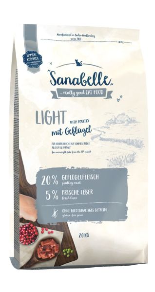 SANABELLE Light karma dla kotów z nadwagą z drobiem 2 kg