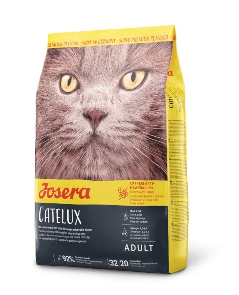 JOSERA Cat Catelux karma zapobiegająca powstawaniu kul włosowych 400 g