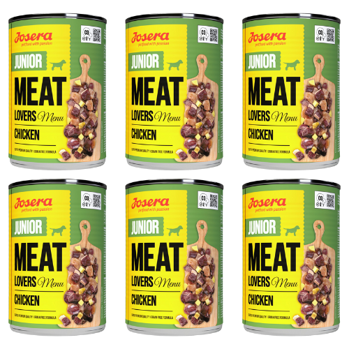 JOSERA Meat Lovers Junior Menu Kurczak dla szczeniąt 6x400g