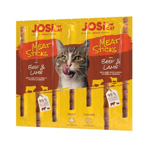 JOSERA JosiCat Meat Sticks pałeczki z wołowiną i jagnięciną dla kota 35g