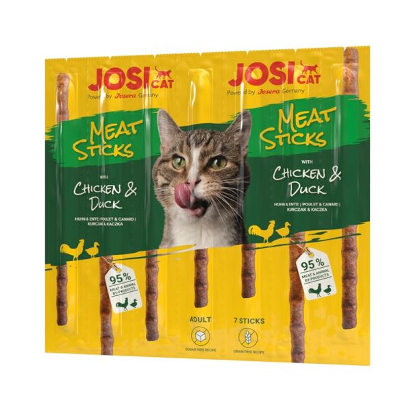 JOSERA JosiCat Meat Sticks pałeczki z kurczakiem i kaczką dla kota 35g