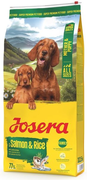 JOSERA Mother and Puppy Salmon with Rice 12,5kg dla szczeniąt, suk w ciąży oraz suk karmiących