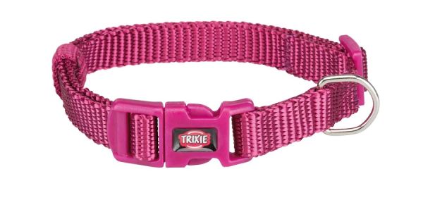 TRIXIE Obroża Premium, L–XL: 40–65 cm/25 mm, fuksja