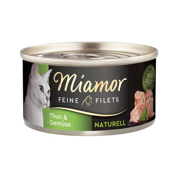 MIAMOR Feine Filets Naturell Tuna&amp;Vegetables 80g tuńczyk i warzywa w sosie własnym