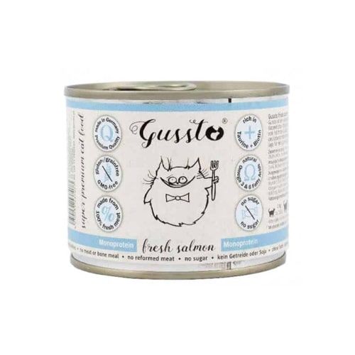 GUSSTO Cat Fresh Salmon mokra karma dla kotów świeży łosoś 190 g