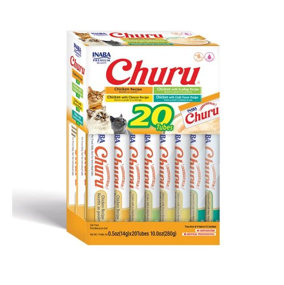 INABA Churu Varieties Chicken Recipe 20x14g kremowy przysmak z kurczakiem dla kota