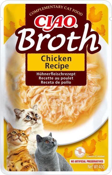 INABA CIAO Broth Bulion z kurczakiem dla kotów 40 g