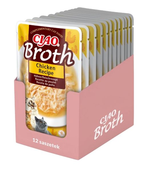 INABA CIAO Broth Bulion z kurczakiem dla kotów 12x40 g