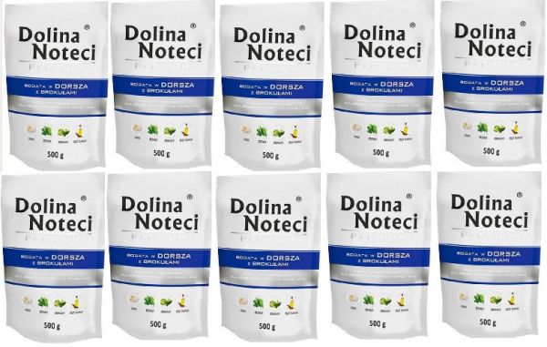 DOLINA NOTECI Premium Bogata W Dorsza Z Brokułami 10 x 500 g