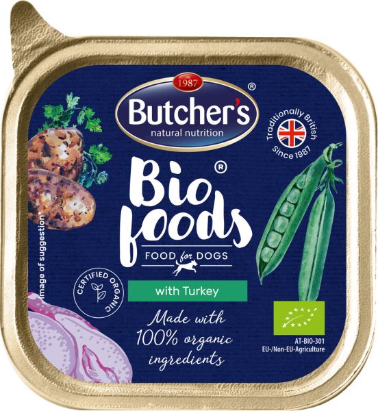 BUTCHER'S BIO foods indyk 150 g pasztet dla psa