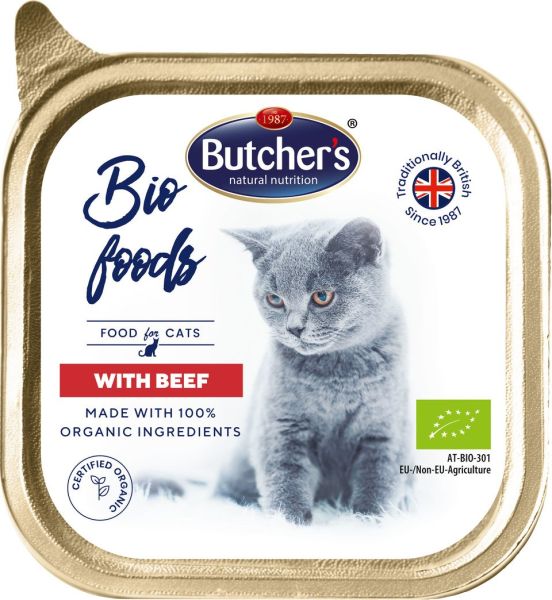 BUTCHER'S BIO foods wołowina 85 g pasztet dla kota