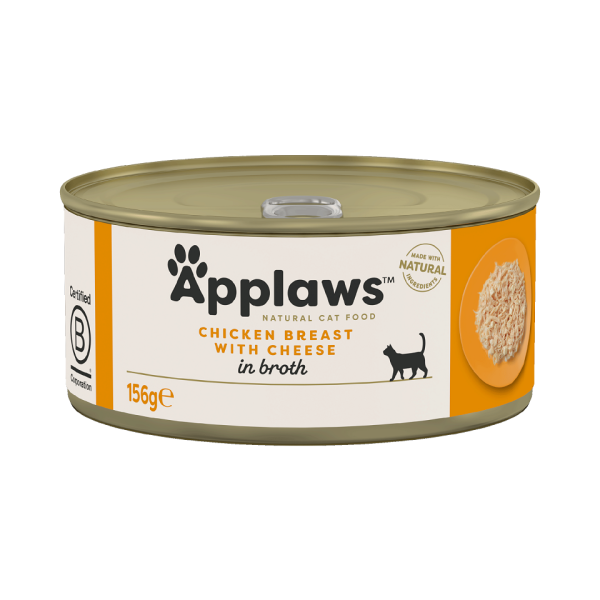 APPLAWS Cat Adult Chicken Breast with Cheese in Broth pierś z kurczaka z serem w bulionie 156 g
