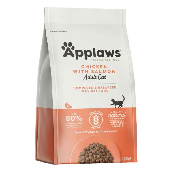 APPLAWS Cat Adult Chicken and Extra Salmon 400g z kurczakiem i łososiem dla kotów