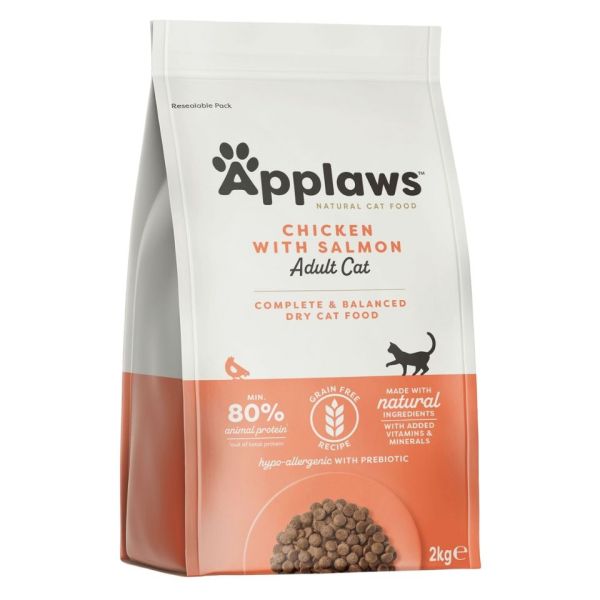 APPLAWS Cat Adult Chicken with Extra Salmon 2 kg z kurczakiem i łososiem dla kotów