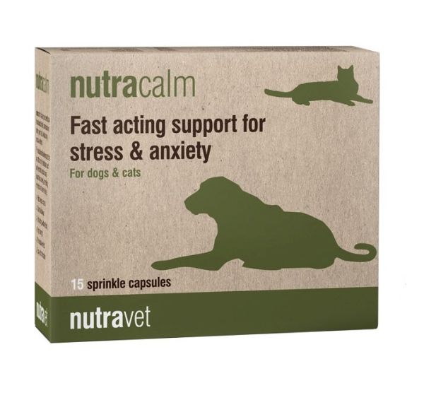 NUTRAVET Nutracalm 15 kapsułek na stres i niepokój dla psów i kotów