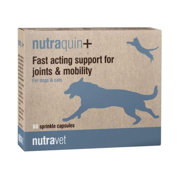 NUTRAVET Nutraquin+ 60 kapsułek na stawy dla psów i kotów