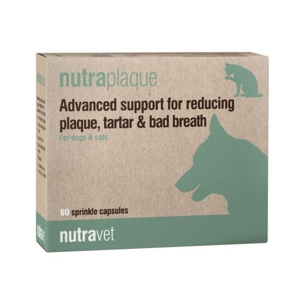 NUTRAVET Nutraplaque 60 kapsułek na wsparcie zębów i dziąseł psów i kotów