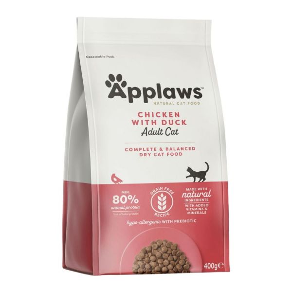 APPLAWS Cat Adult Chicken with Extra Duck 400 g kurczak z kaczką dla dorosłych kotów