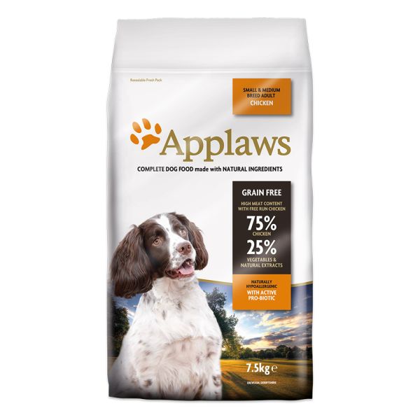 APPLAWS Small &amp; Medium Chicken Karma dla dorosłych psów małych i średnich ras z kurczakiem 7.5 kg