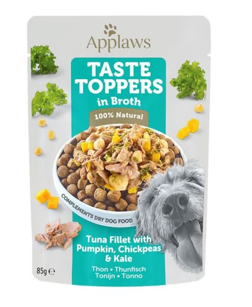 APPLAWS Taste Toppers Filet z tuńczyka, dynia, jarmuż w bulionie 85 g