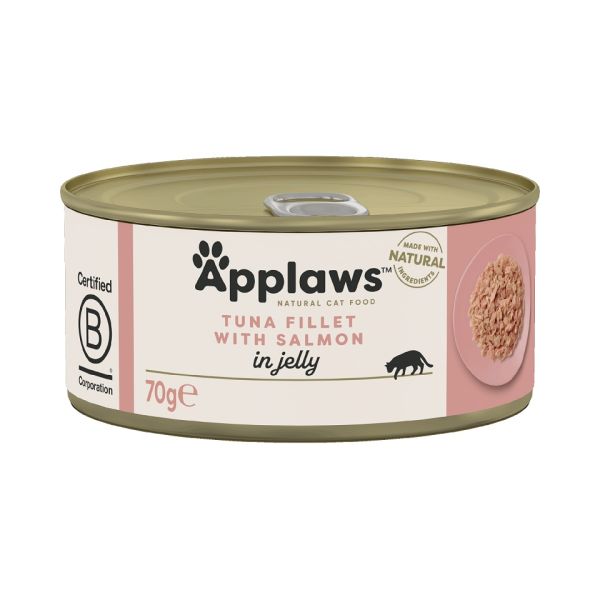 APPLAWS Cat Adult Tuna Fillet with Salmon in Jelly tuńczyk i łosoś w galarecie 70g