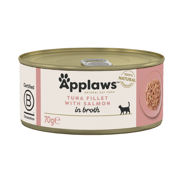 APPLAWS Cat Adult Tuna with Salmon in Broth tuńczyk z łososiem w bulionie 70 g