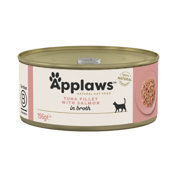 APPLAWS Cat Adult Tuna with Salmon in Broth tuńczyk z łososiem w bulionie 156 g