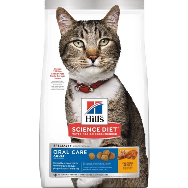 HILL'S Science Plan Cat Adult Dry Chicken Oral Care 7 kg karma wspierająca zdrowe zęby