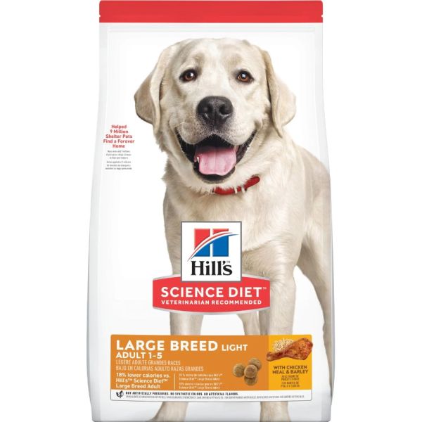 HILL'S Science Plan Adult Light Large breed sucha karma z kurczakiem 14 kg