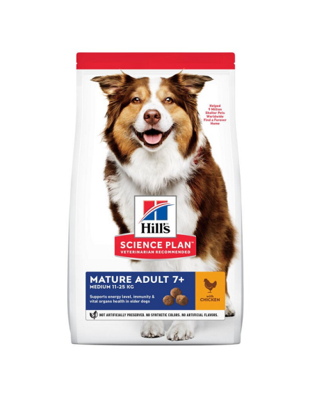 HILL'S Science Plan Canine Mature Adult Chicken New 14 kg dla starszych psów