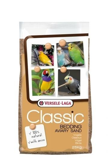 VERSELE-LAGA Aviary Classic Bedding Sand 25 kg piasek z gritem dla ptaków