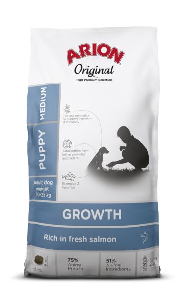 ARION Original Growth Puppy Medium Salmon Rice 2 kg