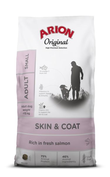 ARION Original Skin &amp; Coat Adult Small Salmon Rice 7 kg