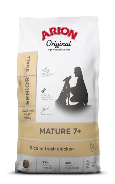 ARION Original Mature 7+ Senior Small Chicken Rice 7 kg