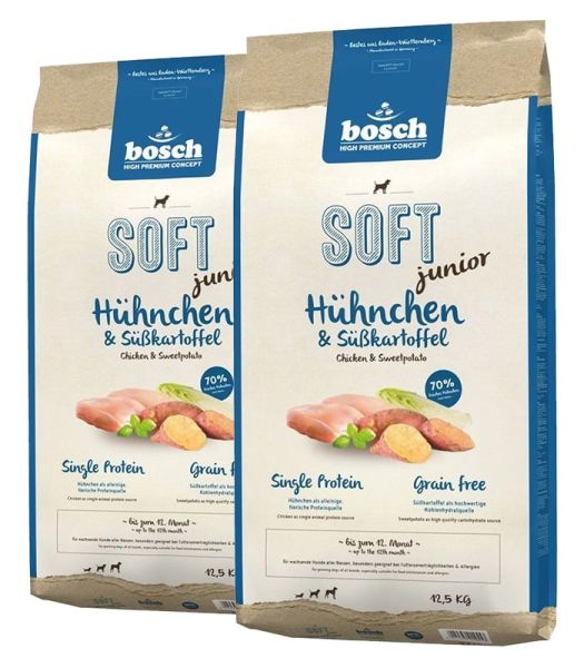 BOSCH Soft junior kurczak &amp; bataty 25 kg (2 x 12,5 kg)
