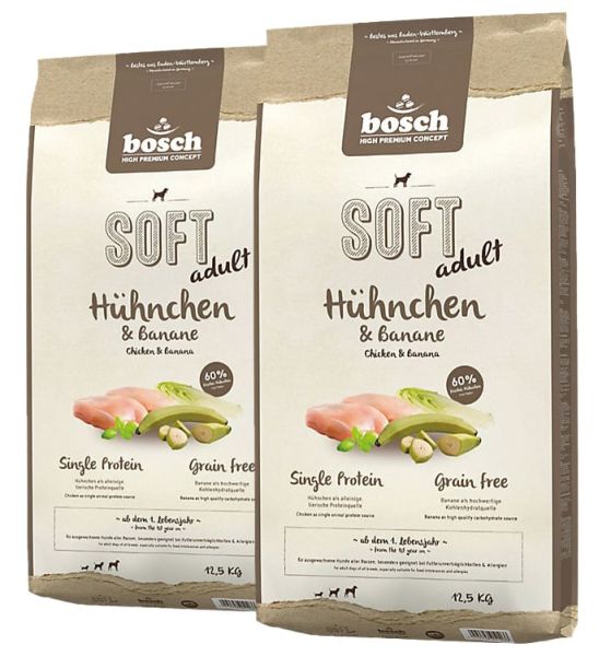 BOSCH Soft Kurczak &amp; Banan 25 kg (2 x 12,5 kg)