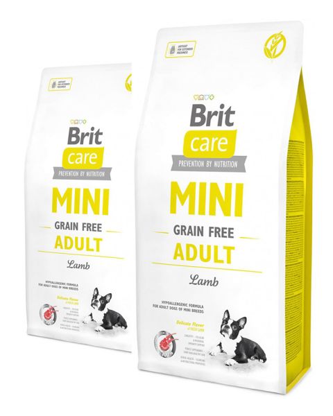 BRIT Care Grain-Free Mini adult lamb 14 kg (2 x 7 kg)