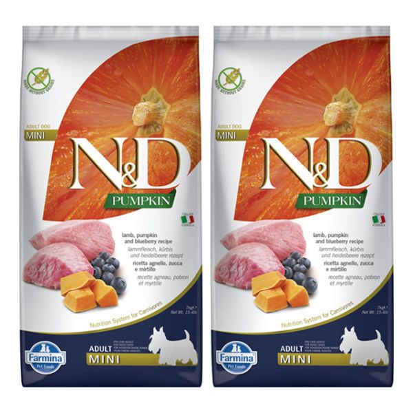 FARMINA N&amp;D Pumpkin lamb&amp;blueberry adult mini 14 kg (2 x 7 kg)