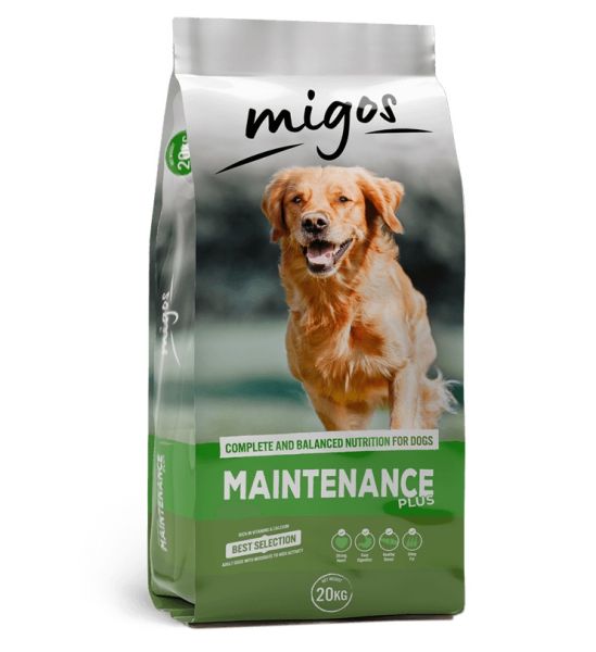 MIGOS Maintenance Plus 20 kg dla psów mało aktywnych z witaminami