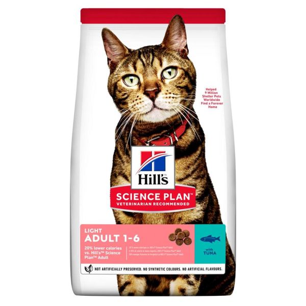 HILL'S Science Plan Feline Adult Tuna 10 kg karma z tuńczykiem dla mało aktywnych kotów