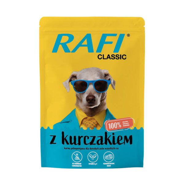 RAFI Classic karma mokra z kurczakiem dla psa 400g