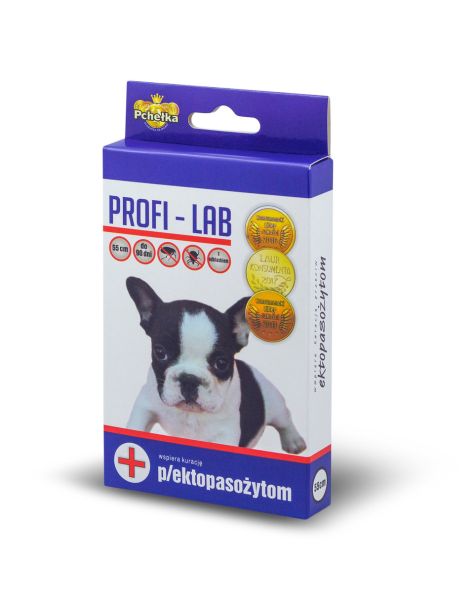 PCHEŁKA Obroża przeciwko kleszczom i pchłom Profi-Lab Buldog 55 cm