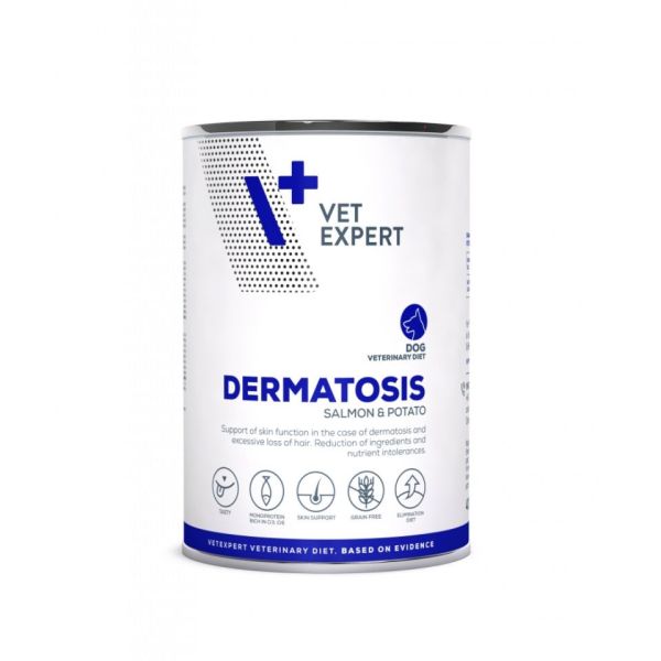 VET EXPERT Veterinary Diet Dog Dermatosis Salmon&amp;Potato 400 g