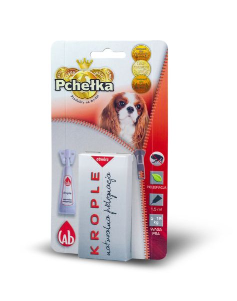 PCHEŁKA Bio krople pies 5-15 kg 1.5 ml