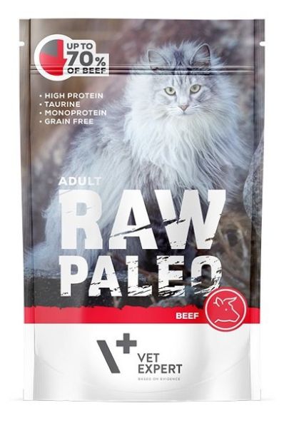 VET EXPERT RAW PALEO Adult beef 100 g mokra karma wołowina