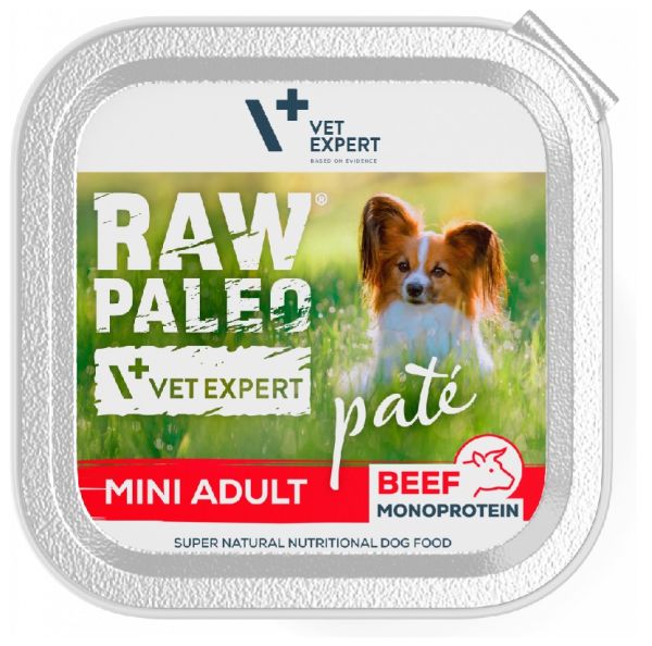 VET EXPERT RAW PALEO Pate Adult Mini Beef 150 g pasztet dla psów ras małych wołowina