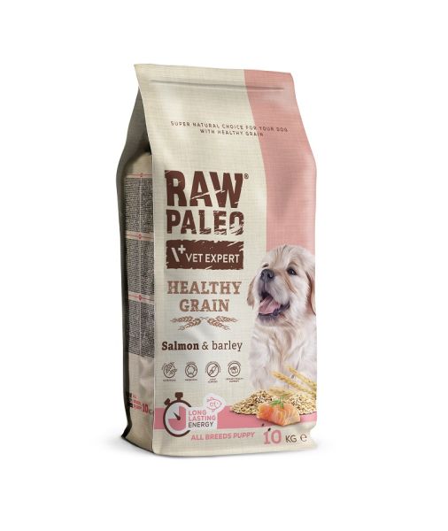 VET EXPERT RAW PALEO Healthy Grain Puppy Salmon 10 kg z łososiem dla szczeniaków