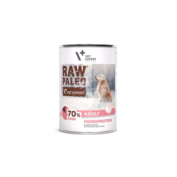 VET EXPERT Raw Paleo Wieprzowina/Pork Adult Can 400g