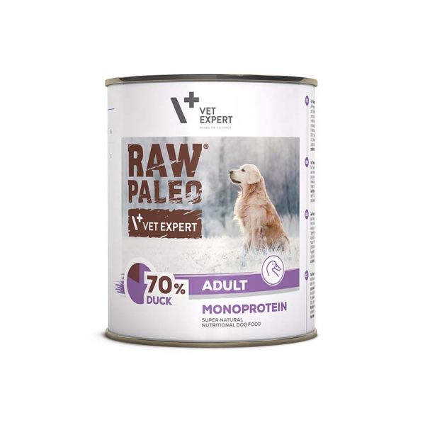 VET EXPERT Raw Paleo Kaczka/Duck Adult Can 800g